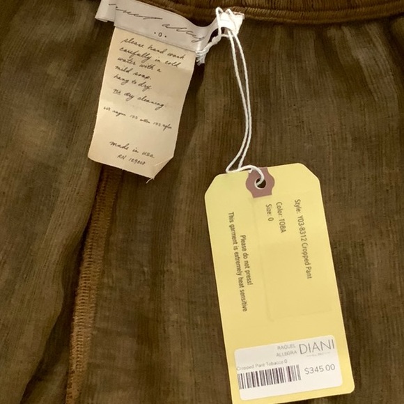 RAQUEL ALLEGRA Crop Pant NWT - Picture 2 of 7